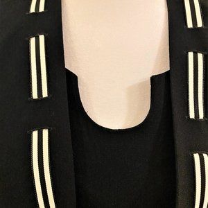 Classic Wool Crepe Evening Gown with Jacket Size 8